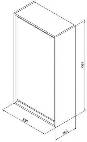 Подвесной шкаф Aquanet Милан 35 339961 цвет Дуб рошелье