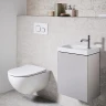 Клавиша смыва Geberit Sigma 21 115.884.SI.1 Белая Хром