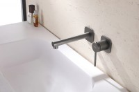 Смеситель для раковины Abber Emotion AF8812NG Никель латунь встраиваемый