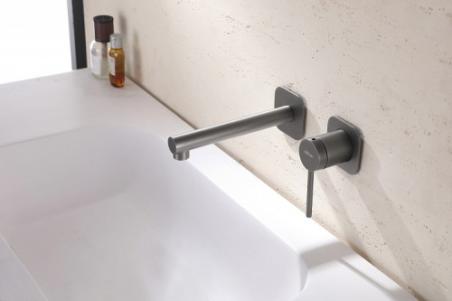 Смеситель для раковины Abber Emotion AF8812NG Никель латунь встраиваемый