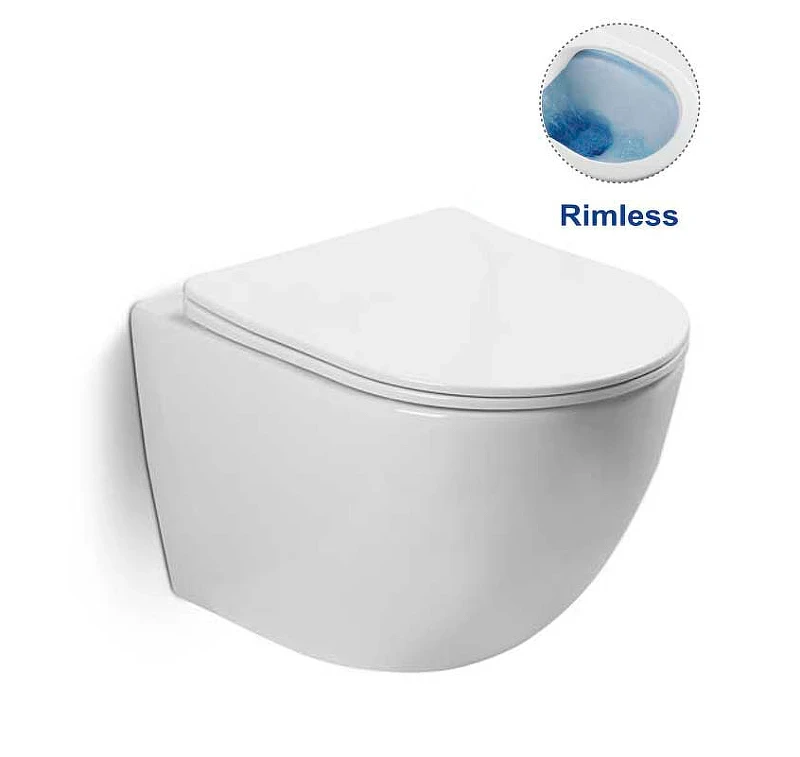 Комплект унитаза Vincea Globo VT1-14S с инсталляцией Berges Novum D5 040235 с сиденьем Микролифт и Черной матовой клавишей смыва фарфор подвесной