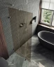 Душевая перегородка Maybah Glass MGD-263-4 890x1950 коннектор стена-стекло Хром глянцевый стекло бронзовое