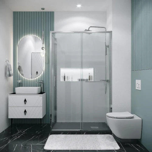 Душевой уголок Grossman Style 100х70 120.K33.05.1070.10.02 профиль Хром стекло шиншилла