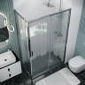 Душевой уголок Grossman Style 100х70 120.K33.05.1070.10.02 профиль Хром стекло шиншилла