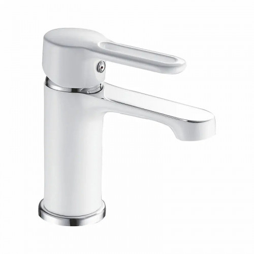 Смеситель для раковины Shevanik S8101F цвет Белый Хром