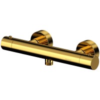 Смеситель для душа Whitecross Y gold Y1246GL с термостатом Золото латунь на стену