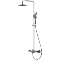Душевая система Bravat Waterfall F639114C-A2-RUS Хром латунь на стену