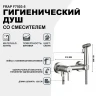 Гигиенический душ со смесителем Frap F7503-5 Сатин латунь на стену