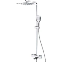 Душевая система Gappo G18 G2418-40 с термостатом Хром латунь на стену
