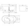 Акриловая ванна BelBagno 170x80 BB71-1700-BIANCO без гидромассажа