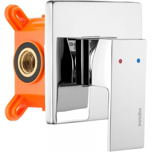 Смеситель для душа Swedbe Platta 5522 Хром латунь встраиваемый