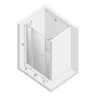 Душевая дверь New Trendy New Soleo Chrome 130 D-0173A профиль Хром стекло прозрачное