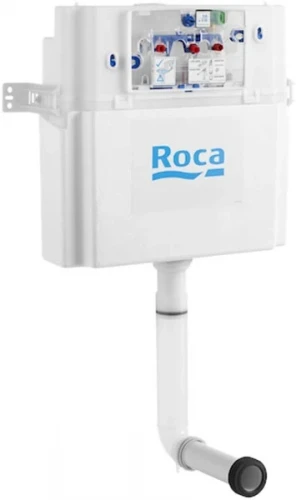 Комплект унитаза со смывным бачком Roca The Gap 893109000 с сиденьем Микролифт и клавишей смыва Хром