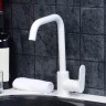 Смеситель для кухни WasserKRAFT Mindel 8507 Белый матовый латунь