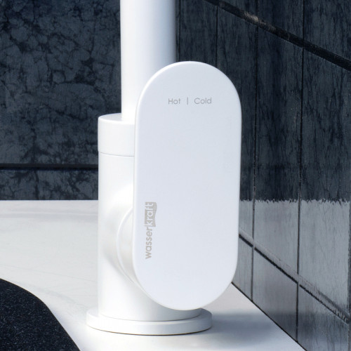 Смеситель для кухни WasserKRAFT Mindel 8507 Белый матовый латунь