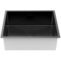 Кухонная мойка Paulmark Next 54 Uni PM215444-MBN Черная матовая нержавеющая сталь встраиваемый