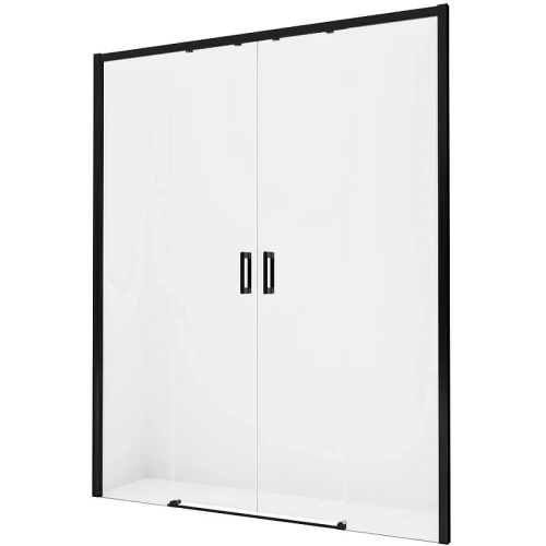 Душевая дверь New Trendy Prime Black 130 D-0359A профиль Черный стекло прозрачное