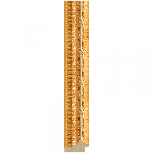 Зеркало Evoform Definite 132х72 BY 1098 в багетной раме - Сусальное золото 47 мм стекло