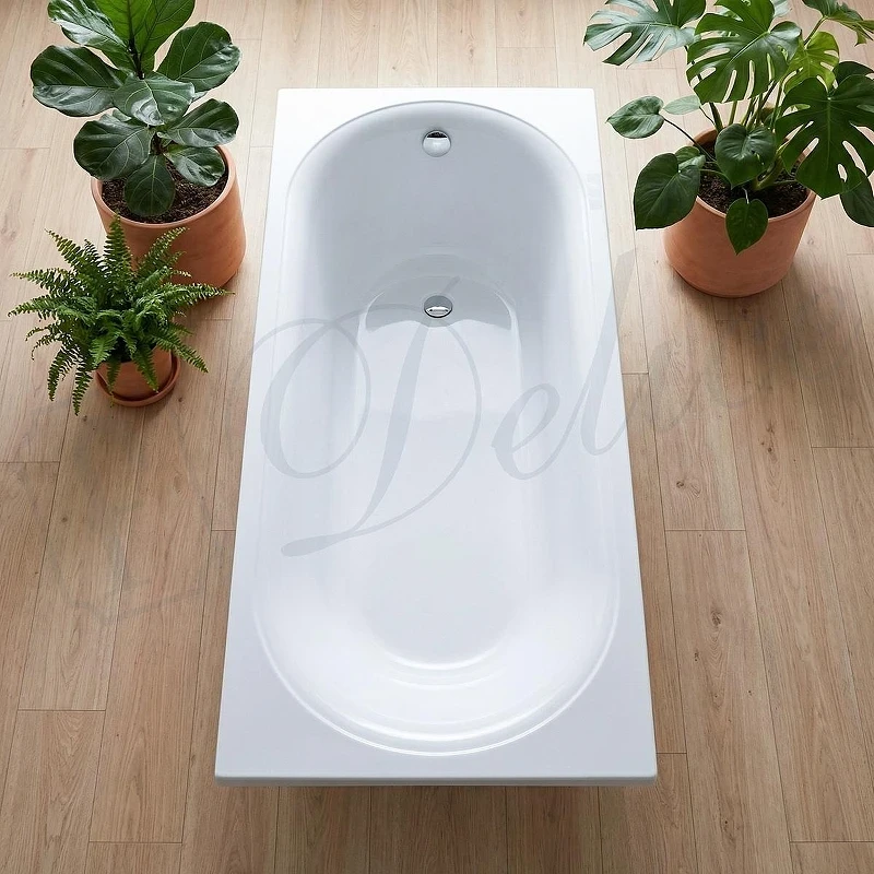 Ванна из искусственного камня Delice Dolce 170х70 DLR330058-G цвет Белый глянцевый