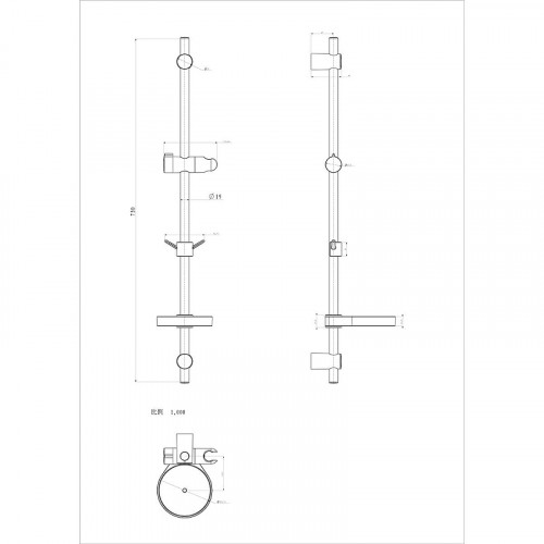 Душевая штанга Lemark LM8105C цвет Хром