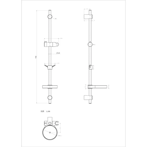 Душевая штанга Lemark LM8105C цвет Хром
