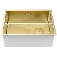 Кухонная мойка Paulmark Next-Skew 54 Uni PM885444-LG Светлое золото нержавеющая сталь встраиваемый
