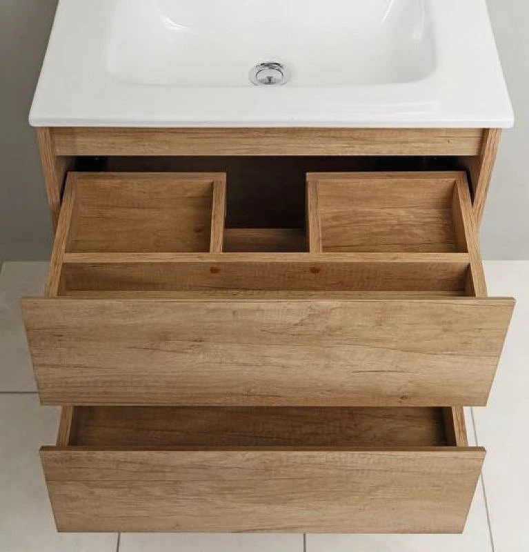 Тумба под раковину BelBagno Kraft 70 KRAFT-700-2C-SO-RNN подвесная Rovere Nebrasca Nature МДФ / ЛДСП