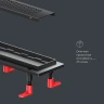 Душевой лоток AM.PM PrimeFlow 70 W02SC-P11-070-01BM с Черной матовой решеткой Cut Gradient