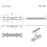 Душевой лоток AM.PM PrimeFlow 70 W02SC-P11-070-01BM с Черной матовой решеткой Cut Gradient