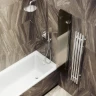 Шторка для ванны Maybah Glass MGV-585-4 980х1400 складная 4 секции Хром глянцевый стекло бронзовое