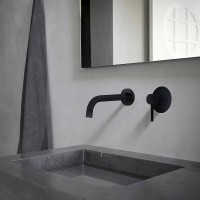 Смеситель для раковины Abber Wasser Kreis AF8112B Черный матовый латунь встраиваемый