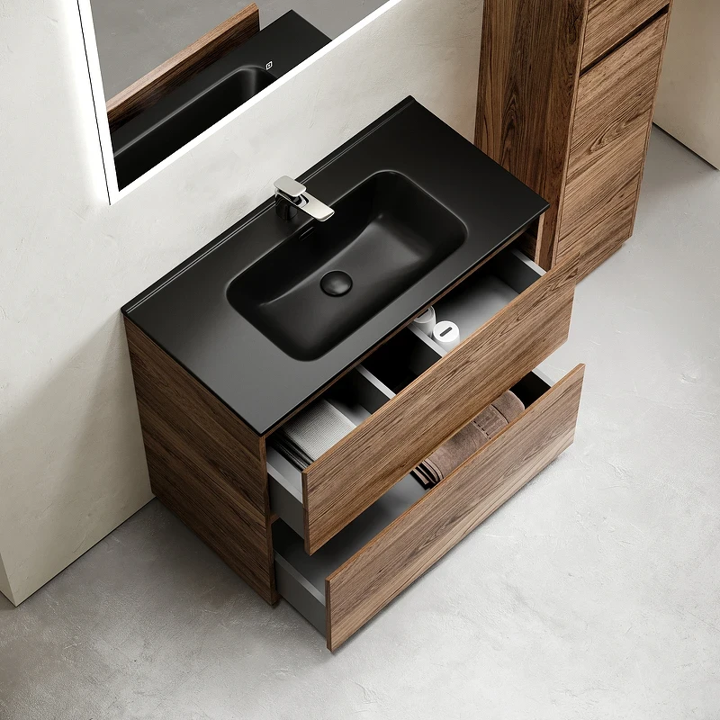 Тумба под раковину Sancos Libra Floor 80 LB80FECH Дуб чарльстон МДФ / ЛДСП