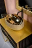 Тумба под раковину Boheme Armadi Art Monaco 80 867-080-BG Черный глянец Золото МДФ / ЛДСП