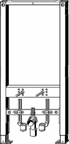Инсталляция Viega Prevista Dry 776 442 для подвесных биде Серая