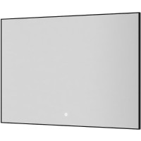 Зеркало Boheme Modern 100x70 543-100-B с подсветкой Черное с сенсорным выключателем и подогревом стекло