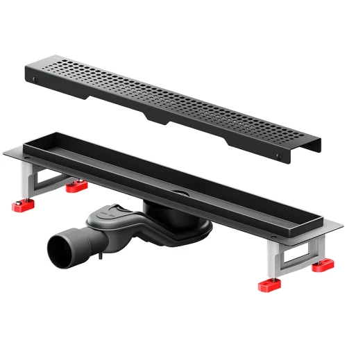 Душевой лоток AM.PM MasterFlow 50 W01SC-P11-050-01BM с Черной матовой решеткой Cut Gradient