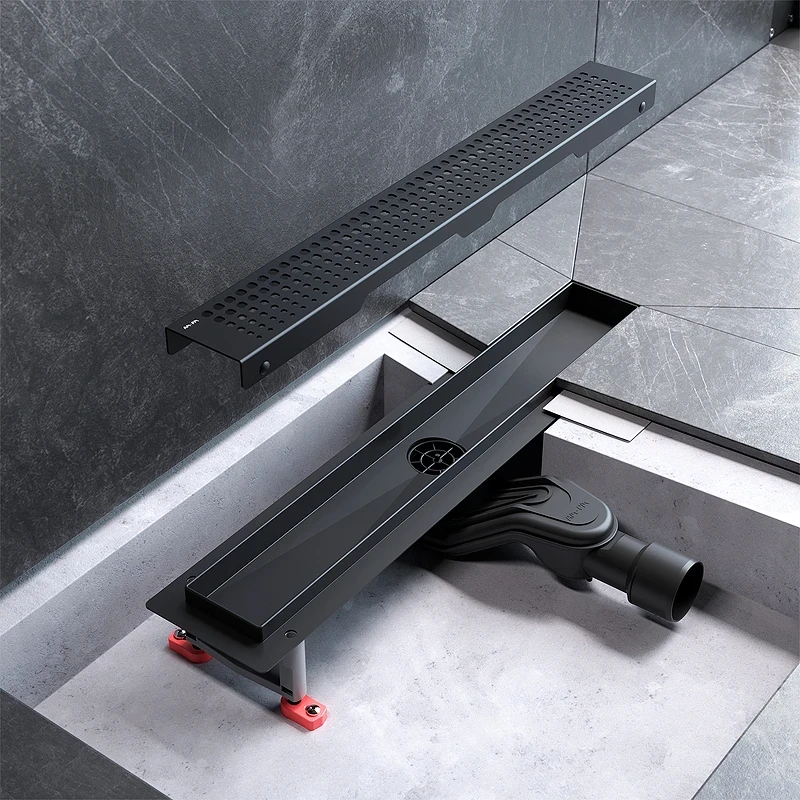 Душевой лоток AM.PM MasterFlow 50 W01SC-P11-050-01BM с Черной матовой решеткой Cut Gradient