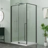 Душевой уголок Azario Male 100x100 AZ-J50-100-MB-CL профиль Черный матовый стекло прозрачное