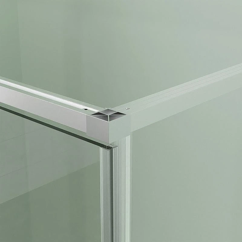 Душевой уголок Azario Male 100x100 AZ-J50-100-MB-CL профиль Черный матовый стекло прозрачное