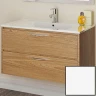 Тумба с раковиной SanVit Мэри-2 90 L kmery902 в цвете Ral подвесная Белый глянец МДФ / ЛДСП