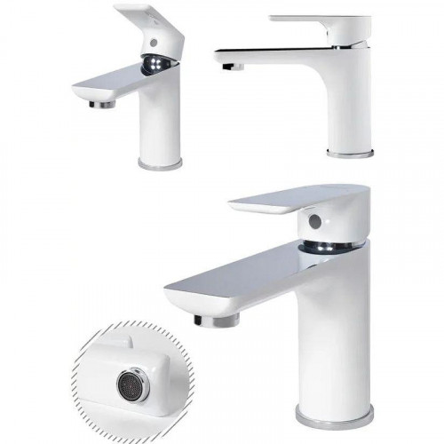 Комплект смесителей Grocenberg GB1009WC Белый Хром