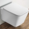 Унитаз CeramaLux 5170MW подвесной Белый матовый с сиденьем Микролифт фаянс подвесной