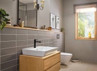 Смеситель для раковины Hansgrohe Rebris E 72560670 Черный матовый латунь однорычажный