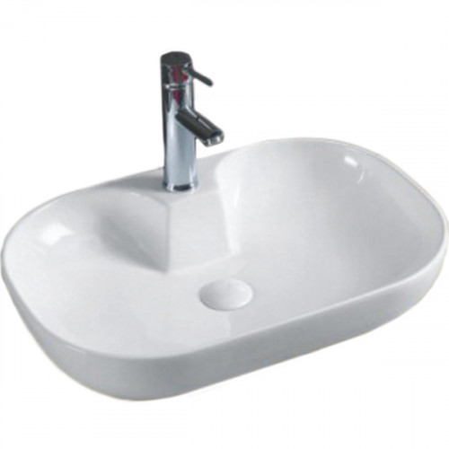 Раковина-чаша CeramaLux 61 9446 Белая фаянс накладная