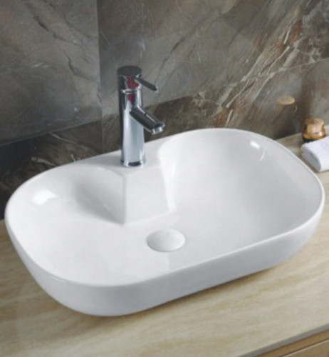 Раковина-чаша CeramaLux 61 9446 Белая фаянс накладная