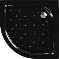 Акриловый поддон для душа Melodia della vita Round 80x80 MTYRD8080Bk Черный
