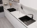 Кухонная мойка Emar Quartz 58 EMQ-1580.Q цвет Морион