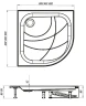 Акриловый поддон для душа 1MarKa Bella New 90x90 01пбн90К цвет Белый