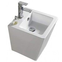Раковина CeramaLux 37 500V Белая фаянс подвесная