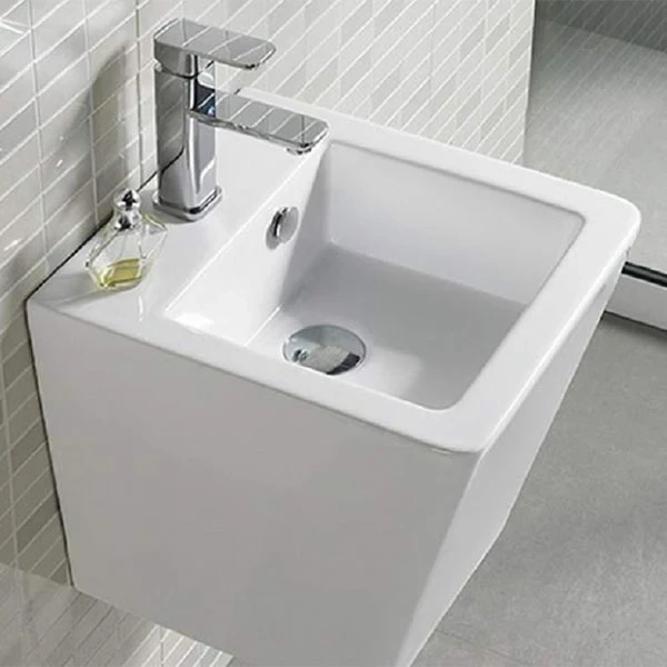 Раковина CeramaLux 37 500V Белая фаянс подвесная
